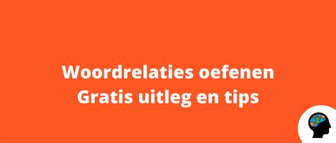 woordrelaties|Woordrelaties 